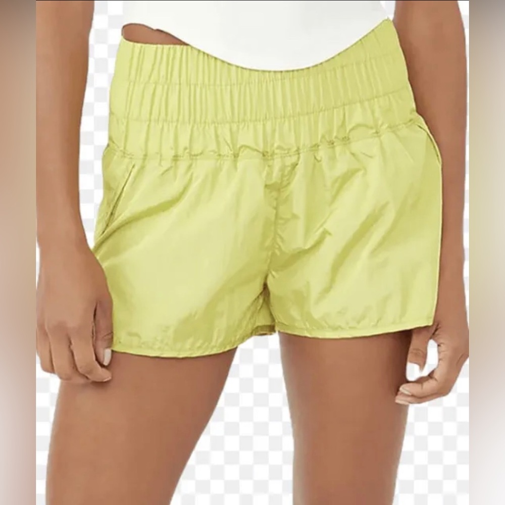 NWT Free People FP movement The Way Home Yellow Shorts - - S
